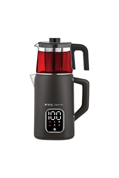 King K3113 ÇAYSTAR PLUS DİJİTAL ÇAY MAKİNESİ (SİYAH)