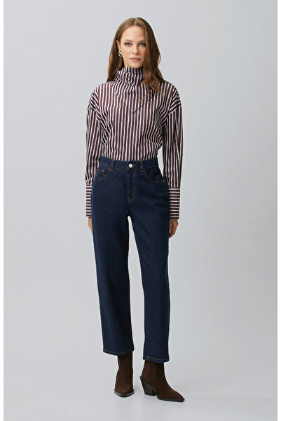 Network Indigo Mom Fit Denim Pantolon