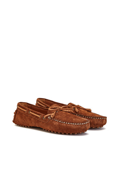 Dıvarese Kahverengi Kadın Süet Loafer