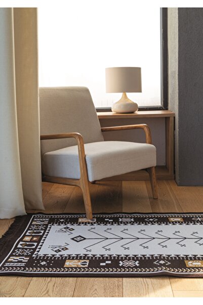 Bigghome Doppelseitiger Teppich,Kelim Muster 120×180 cm – Maschinenwaschbar, ...