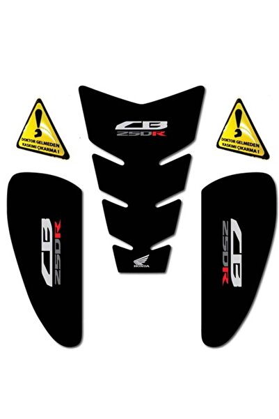 Redline Grafik CB250R Black Edition Tank Pad & Yan Pad Seti