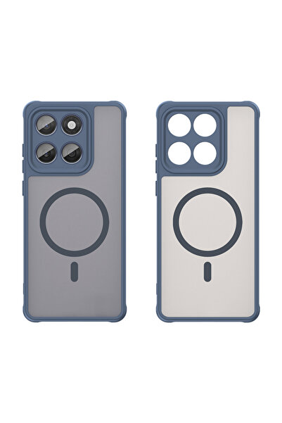 Motorola Husa MagSafe pentru Edge 60 Fusion / Edge 60, Techsuit, HaloFrost II, Bleumarin