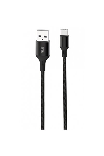 XO Design Cablu Date si Incarcare USB-A - USB-C NB143, 18W, 2m, Negru