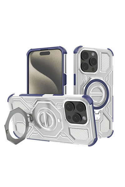 Apple Husa pentru iPhone 15 Pro Max, Techsuit, Carbon Shield Pro, Albastra