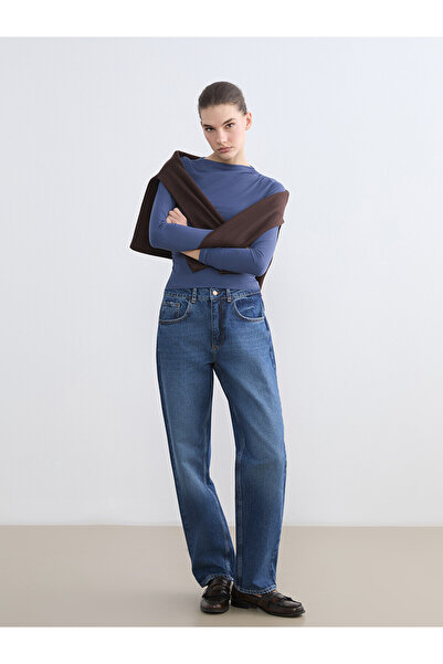 LC Waikiki Lcw Jeans Indigo Boyfriend Fit Women's Jean Pants