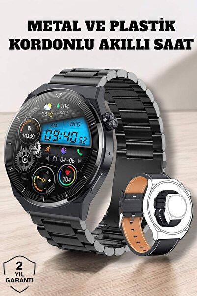 Hsc bilişim Akıllı Saat Sağlık Ve Fitness Takibi Bluetooth Bağlantılı Dokunma...