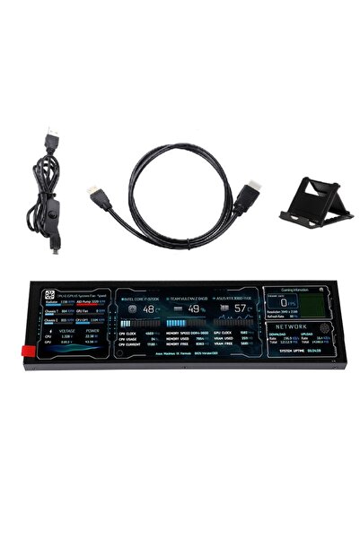 Choice مع حافظة سوداء جديدة، شاشة LCD طويلة مقاس 8.8 بوصة بدقة 1920*480 ولوحة...