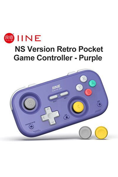 Choice1 Purple IINE Pocket Gamepad for Nintendo Switch 2/1 Steam Deck Phone C...