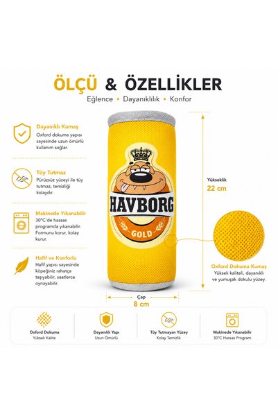 Havhav Premium 3'lü Peluş Köpek Oyuncak Seti | Havborg, Havneken, Havsberg Vikvik Sesli At-Getir Oyuncakları