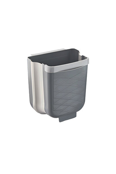 OSKA GLOBAL Gray Foldable Kitchen Trash Can 6Lt