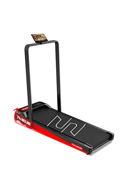 Sparnod Fitness STH-3004N 2-in-1 Walking Pad Treadmill, Foldable, 10 km/h, 7%...
