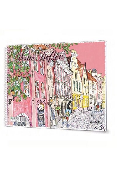 ÇINAR DEFTER غلاف كرتوني من نوع سينار مقاس 24×34 سم، 15 ورقة، دفتر رسم حلزوني