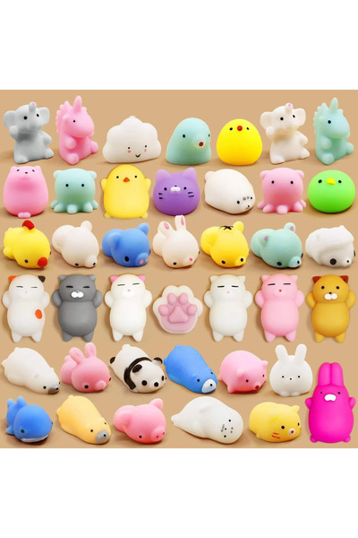 Choice 18PCS 18 Pcs Mini Release Stress Animal Pinch Music Children Simulatio...
