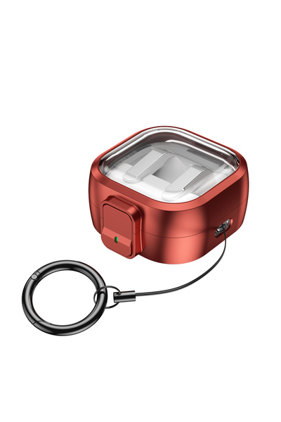 Choice3 Red Earbuds Case For Buds 4 / Buds 4 Pro Security Lock Transparent Ea...