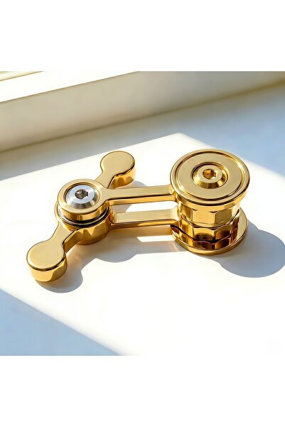 choice2 Gold Chaos Pendulum Desk Accessory With Single And Double Swing Struc...