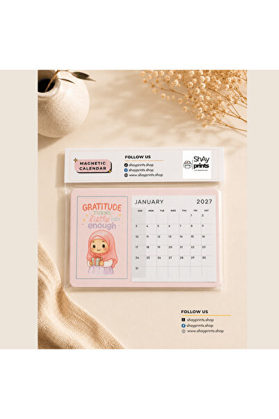 Generic Brand Affirmation Magnetic Calendar