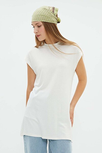 Fulla Moda Fullamodest Basic High Neck Sleeveless Tunic