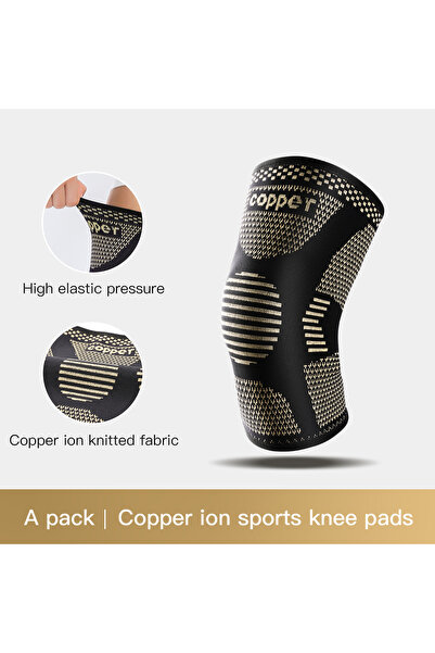 Choice S AB120 Copper Knee Brace for Arthritis Pain Support-Copper Knee Sleev...