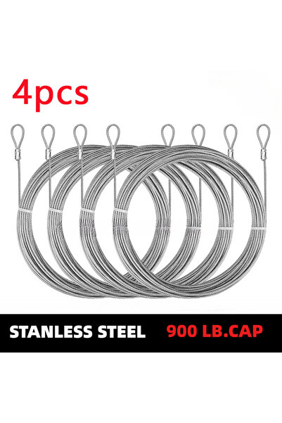 Choice 2MM 2m 4pcs 4pcs/set 2M 304 Stainless Steel Wire Canopy Rope Fishing L...