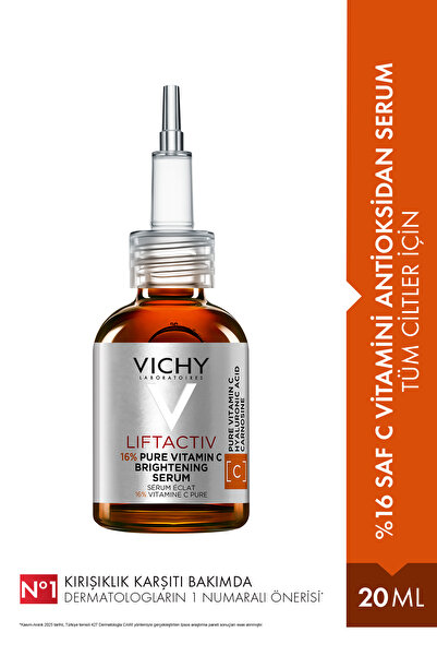Vichy Liftactiv Supreme %16 Saf C Vitamini Aydınlatıcı Antioksidan Serum 20 M...