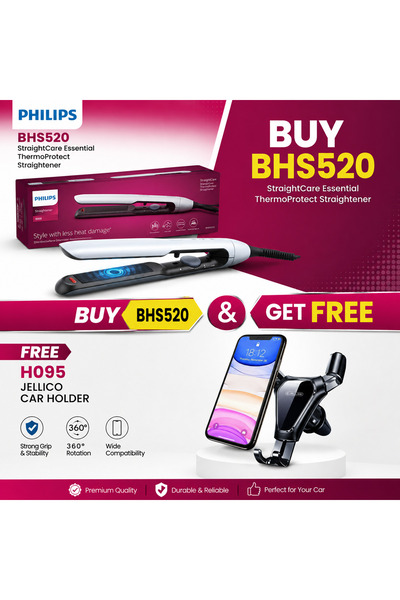 Philips 5000 Series Hair Straightener Thermoshield Ion Technology New Bhs520 ...