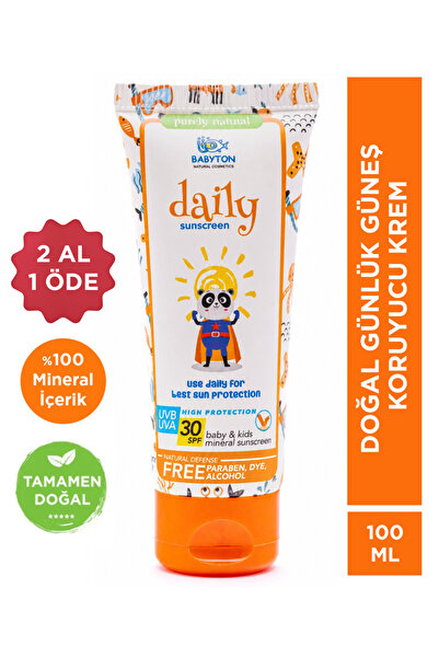 BABYTON Daily Sunscreen Cream for Babies and Children 100 ml