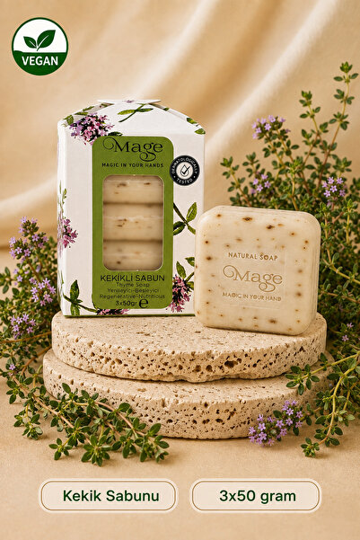 Mage Cosmetics Mage Doğal Kekikli Sabun 3’lü Set