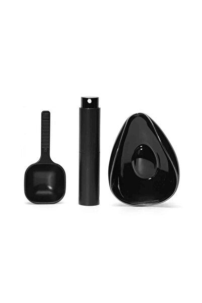 Choice3 طقم أسود مكون من 3 قطع من أكواب جرعات حبوب البن من Leeseph وزجاجات ال...