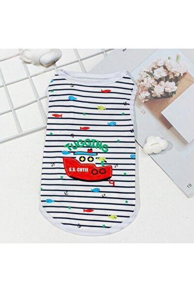 Choice23 L WHITE Cute Summer Pet Dog Cooling Vest Cartoon Soft Clothing Summe...