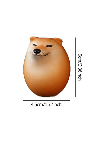 Choice Orange Dog & Egg Decorations Creative Shiba Inu Realistic Egg Shape De...