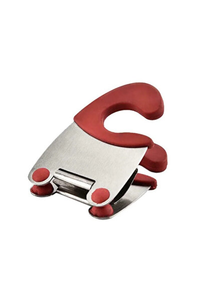 Choice Red Pot Spoon Holder Pot Clip Holder Anti Scald Silicone Grip for Spoo...
