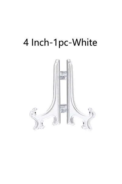 Choice3 4 Inch-1PC-White Plastic Acrylic Easels or Stand/Plate Holders to Dis...