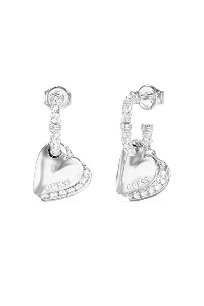 Guess JGUJUBE06076JWRHTU أقراط نسائية على شكل قلب