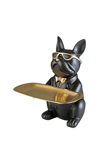 Choice Tj001-122 Multi Functional Bulldog Tray Animal Statue Creative Ornamen...