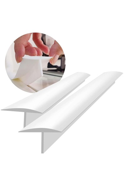 Choice3 White 25inch 2Pcs Stove Gap Covers, Silicone Counter Gap Filler for S...