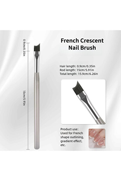 Choice French Brush 1PCS 1/2PCS Professional French Nail Art Brushes Set Half...