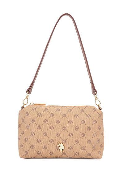 U.S. Polo Assn. K.Beige Women's Shoulder Bag Us26568