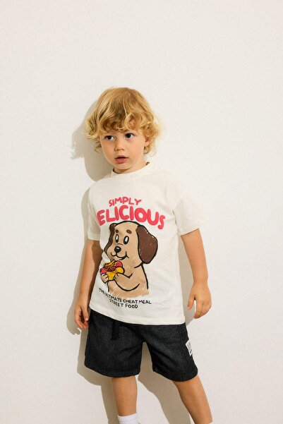 DeFacto Food Printed 2-Piece Set for Baby Boy H1260A526Sm