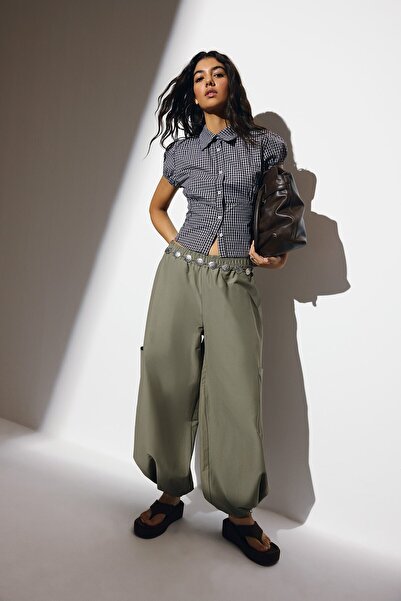 DeFacto Parachute Normal Waist Standard Size Cargo Pants H9706Ax26Au