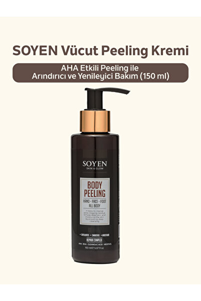 SOYEN Body Peeling Cream – Purifying and Renewing Care with Aha Effective Pee...