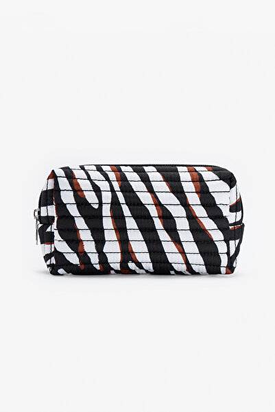 Penti Siyah Zebra Makyaj Çantası
