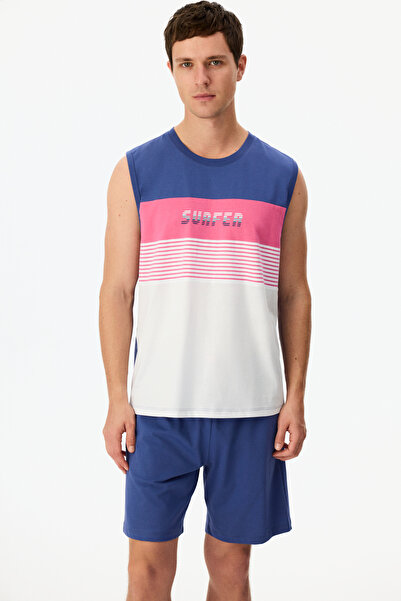 Penti Men's White Surf Pajama Set