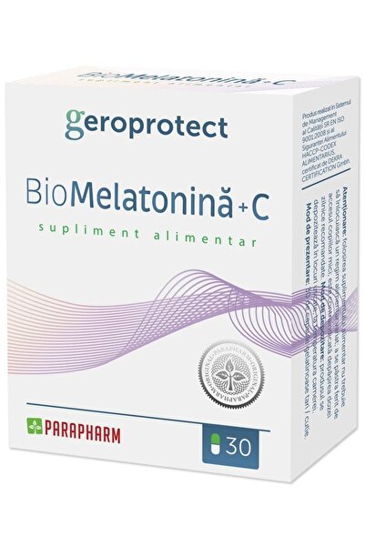 Parapharm Supliment Bio-Melatonina + C, 30cps