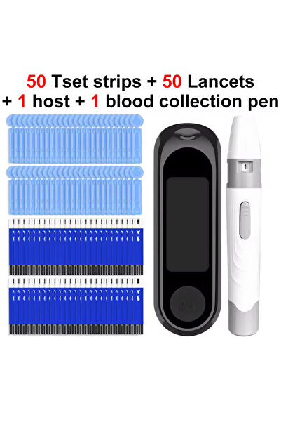Choice1 black set Blood Glucose Meter Testing Kit Lancet Machine Blood Sugar ...