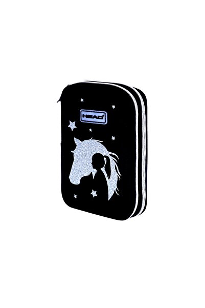 Astrabag Penar Școlar Dublu Astra HEAD, Colecția Silver Dream Horse, 2 Compar...