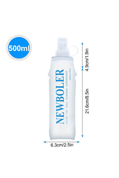Choice BOT003 250/500ML TPU Outdoor Sport Bottle Folding Soft Flask Drink Wat...