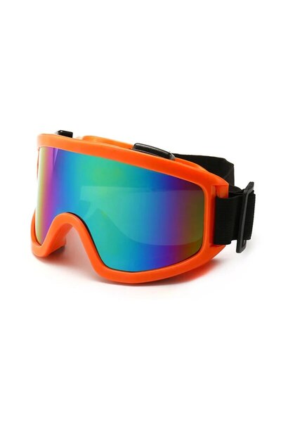 Choice1 Orange Protective Glasses Motorcycle Helmet Outdoor Sports Windproof ...