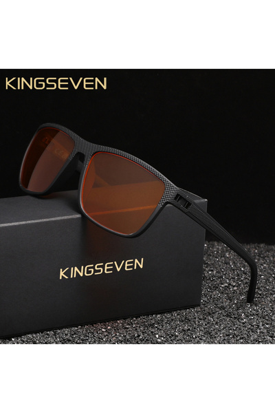 choice2 F3-Black KINGSEVEN 99% Anti-Blue Ray Glasses Transparent Lens Eyeglas...