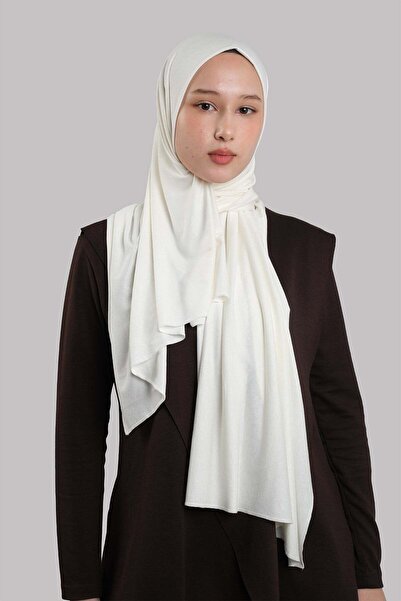 HÜRREMBONE SARAYDAN GELEN GÜZELLİK Cream Plain Classic Shawl Viscose Fabric L...