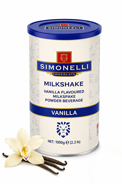 Simonelli Vanilyalı Milkshake Tozu Teneke 1000 g (1 kg) - Soğuk İçecek ve Toz...